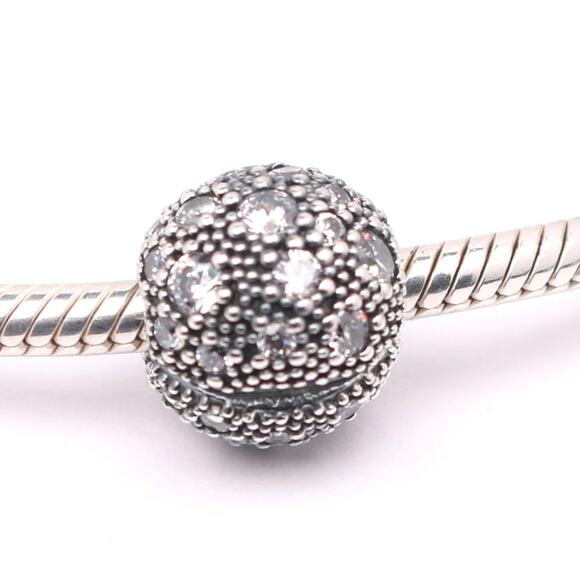 PANDORA Cosmic Stars Clip with Clear Zirconia - 791286CZ - Picture 1 of 9